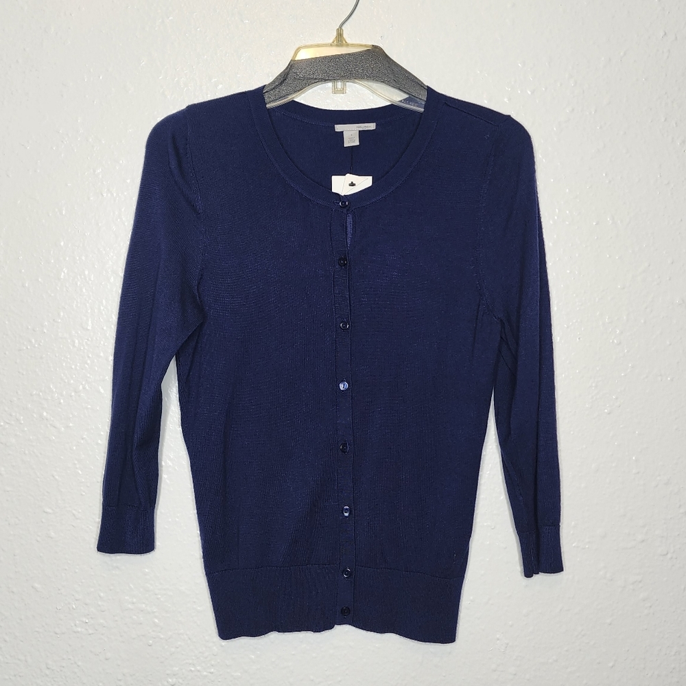 Halogen Blue 3/4 Sleeve Cardigan sz S
